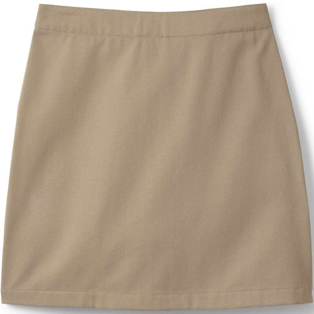 Lands' End Women's ATK School Uniform Chino Skort,  Khaki, NWT